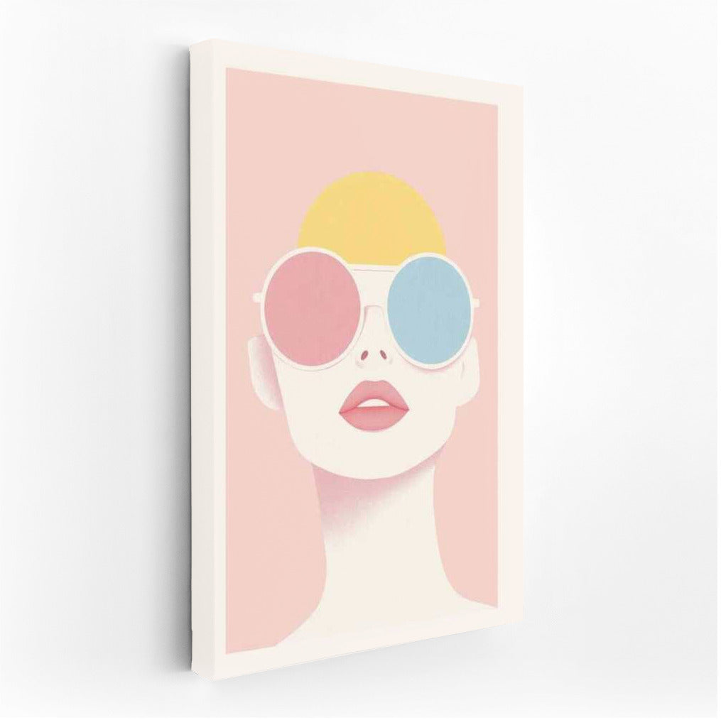 Contemporary Abstraction: Figure in Glasses - Aesthetic Minimalism