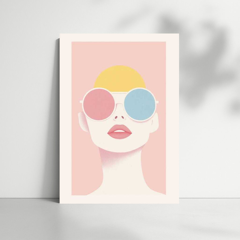 Contemporary Abstraction: Figure in Glasses - Aesthetic Minimalism