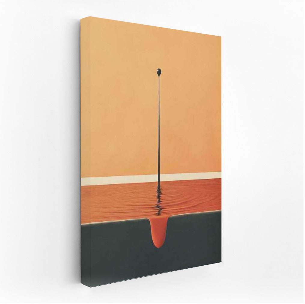Orange Ripple and Drop: Minimal Photography