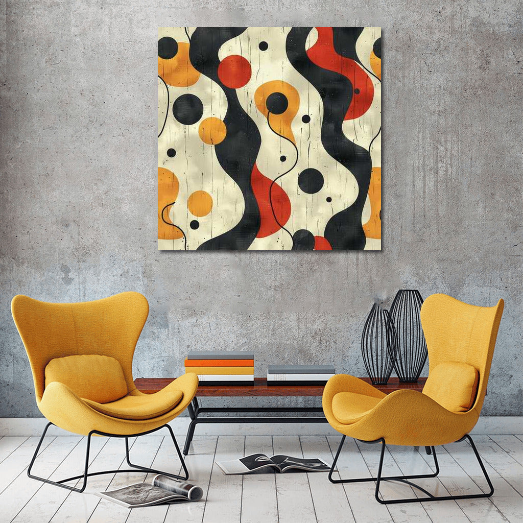 Harmony of Lines: Playful Dance of Flowers in Minimalism