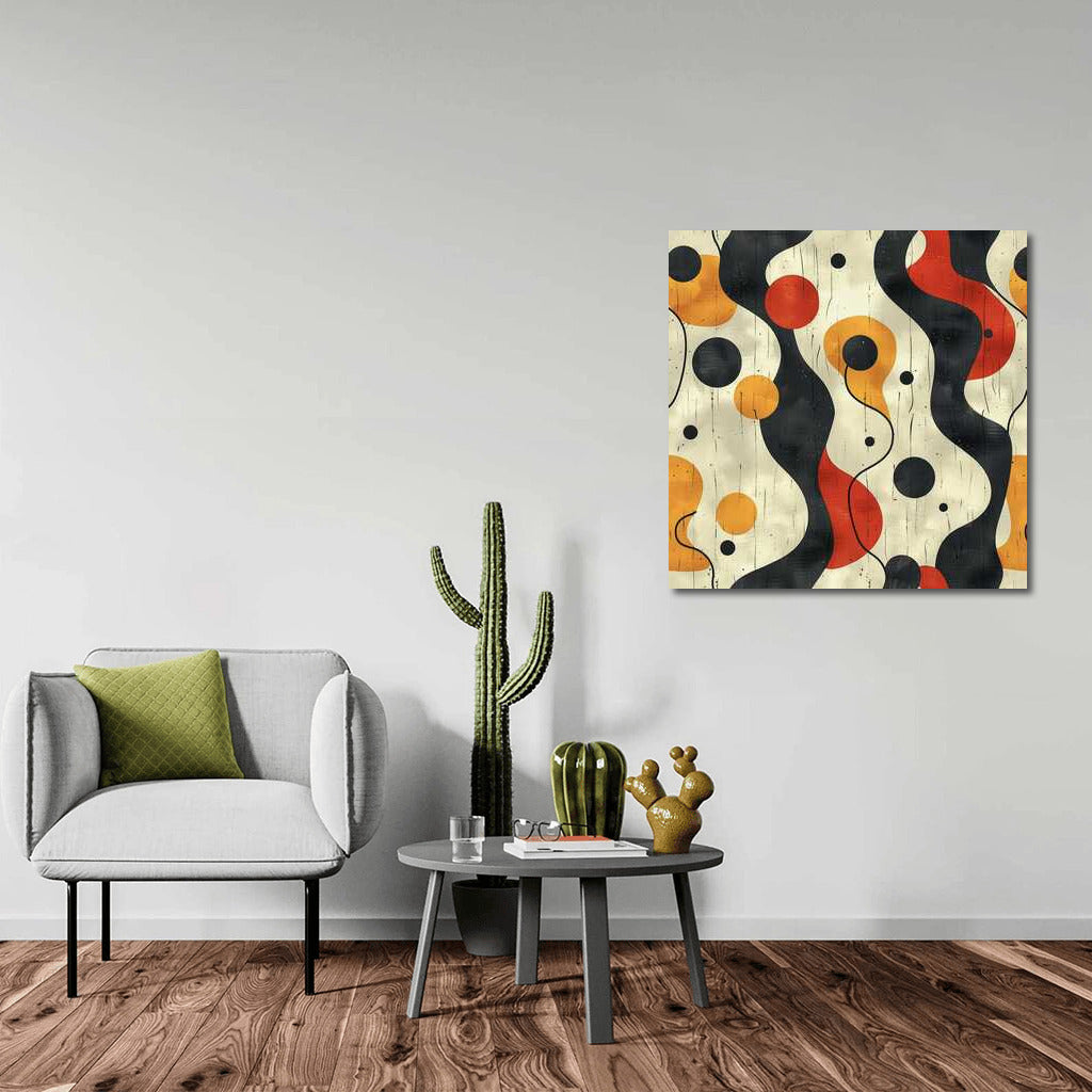 Harmony of Lines: Playful Dance of Flowers in Minimalism