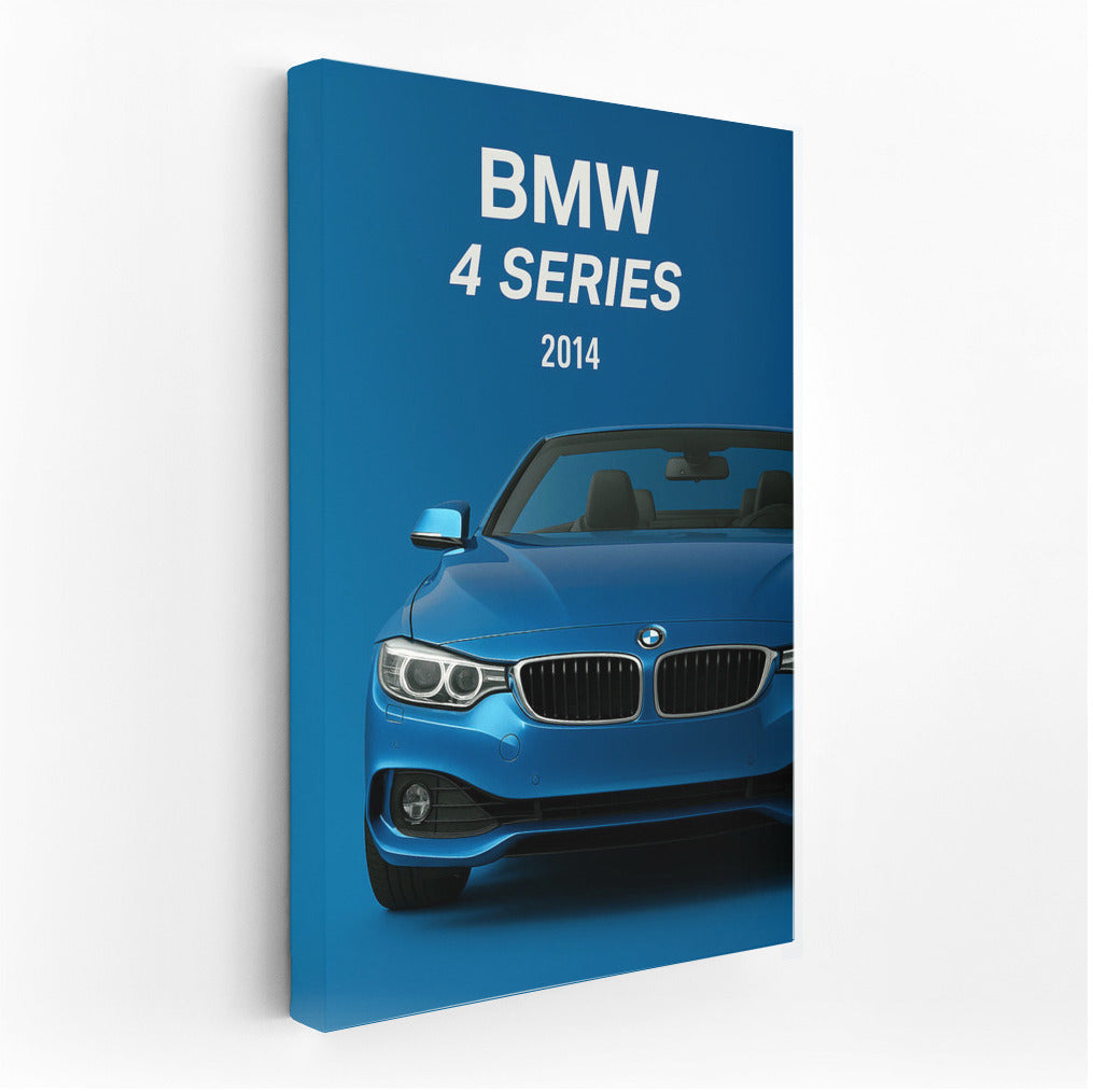 Elegance in motion: BMW 4 Series F33 Cabriolet against a bright background