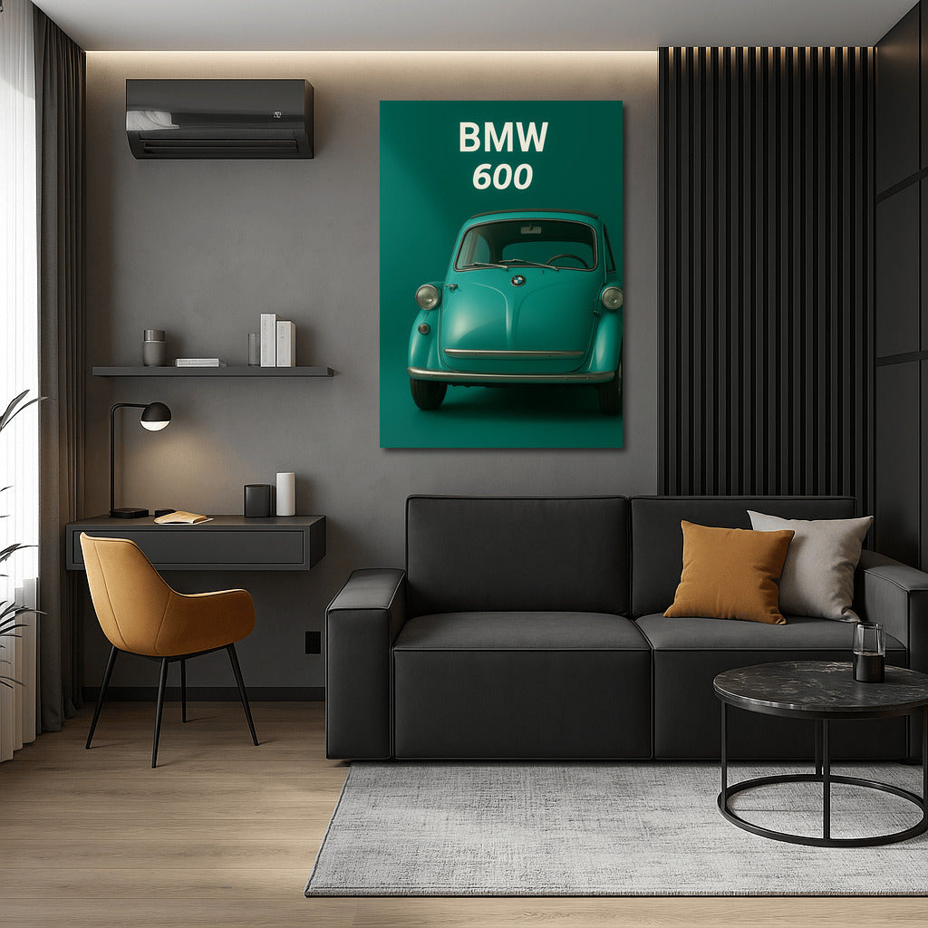 Retro Charm BMW 600: Stylish Accent for Your Wall