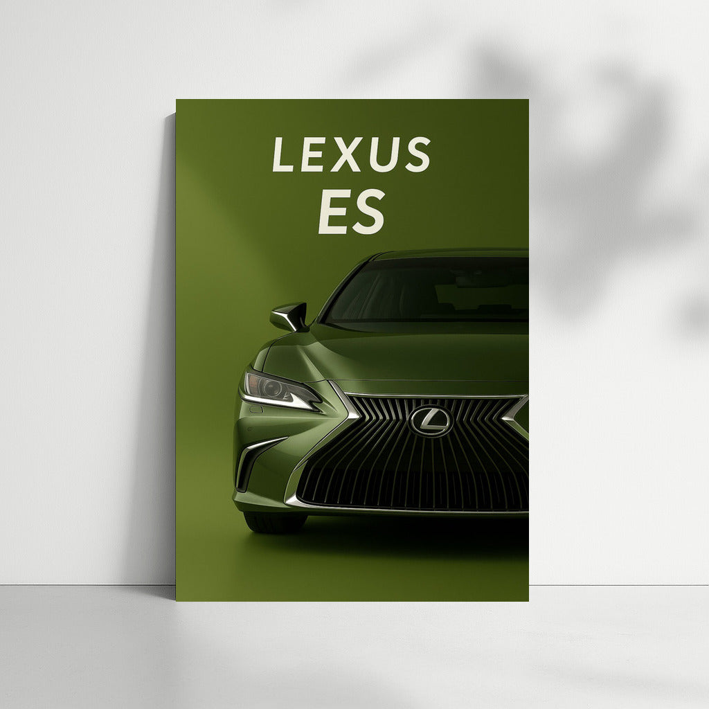 Elegance in Motion: Green Lexus ES