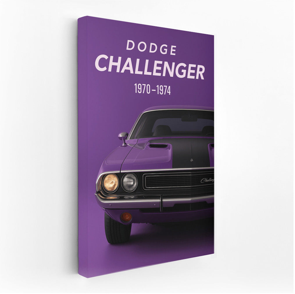 Purple Legendary Dodge Challenger 1970-1974: Nostalgia and Power