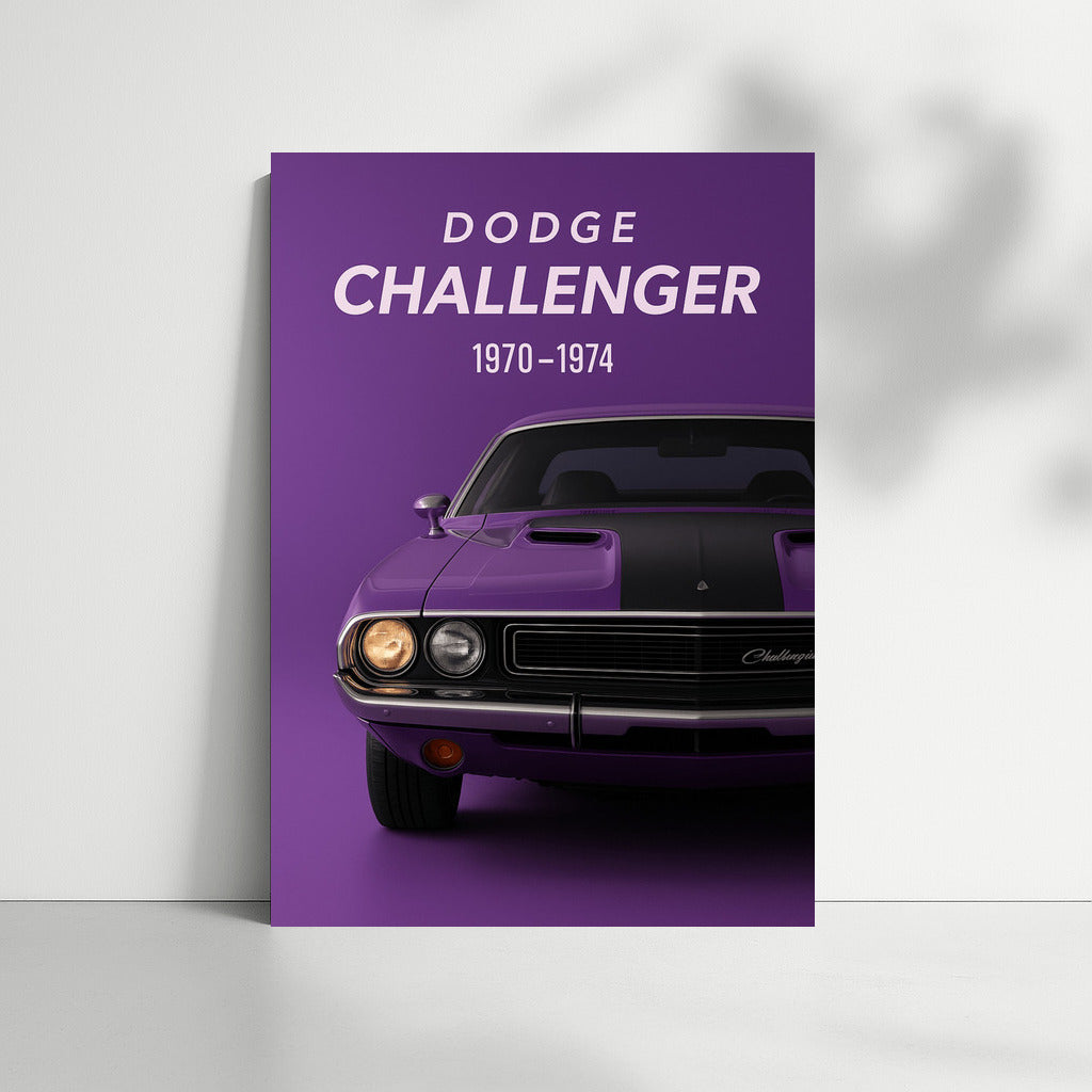 Purple Legendary Dodge Challenger 1970-1974: Nostalgia and Power