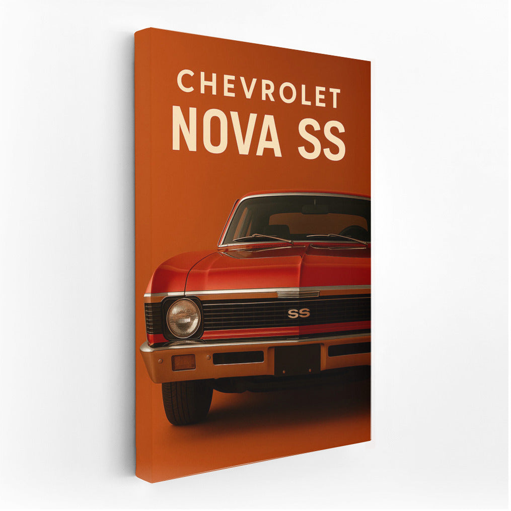 Bright Chevrolet Nova SS: Legend of the 1960s-1970s on Your Wall