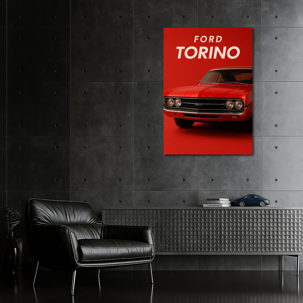 Retro Speed: Rich Red Ford Torino GT
