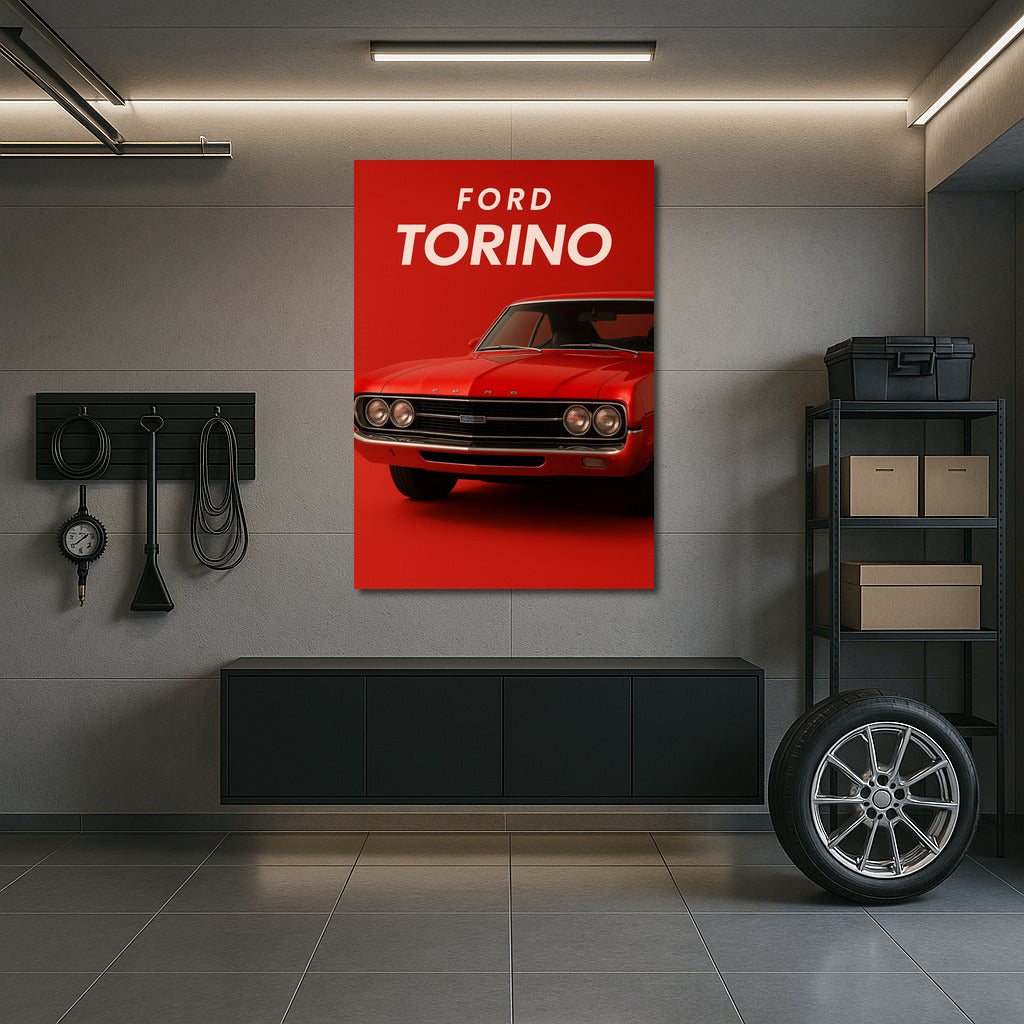 Retro Speed: Rich Red Ford Torino GT