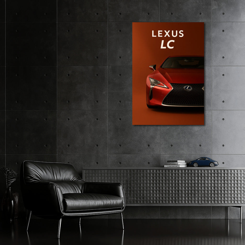 Lexus LC in Fire Red: Dynamics and Style in the Interior