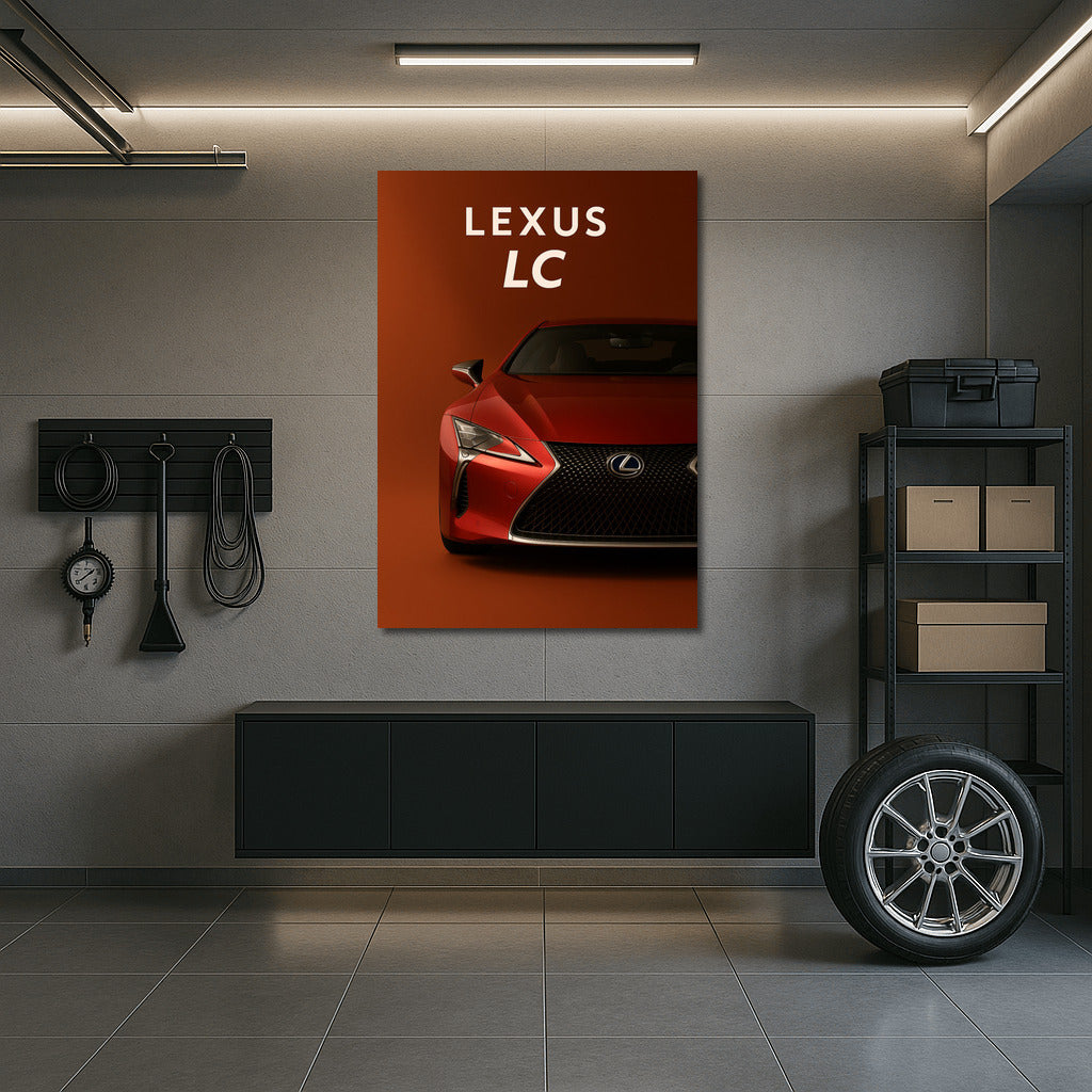 Lexus LC in Fire Red: Dynamics and Style in the Interior