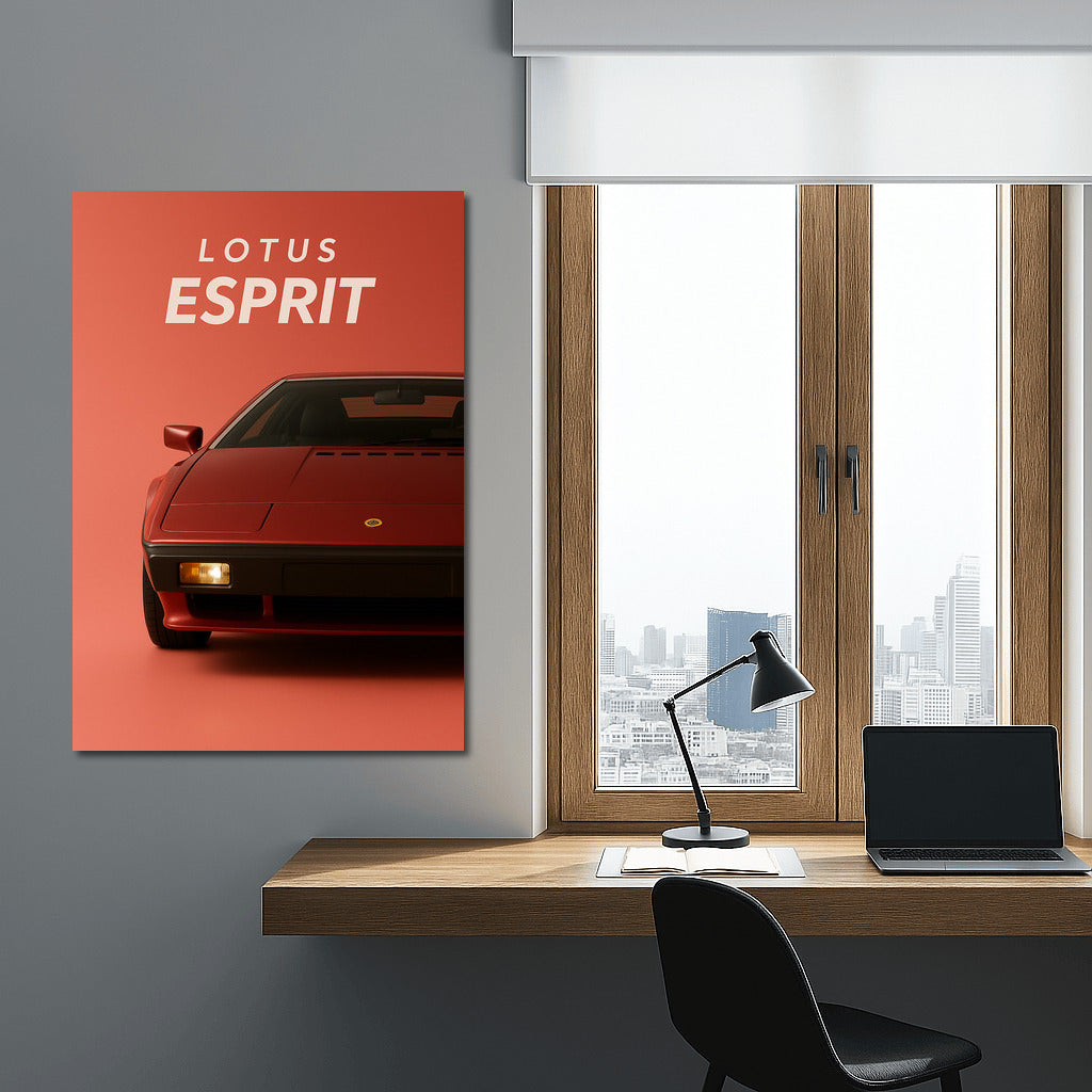Lotus Esprit Turbo: Dynamics and Style on Your Wall