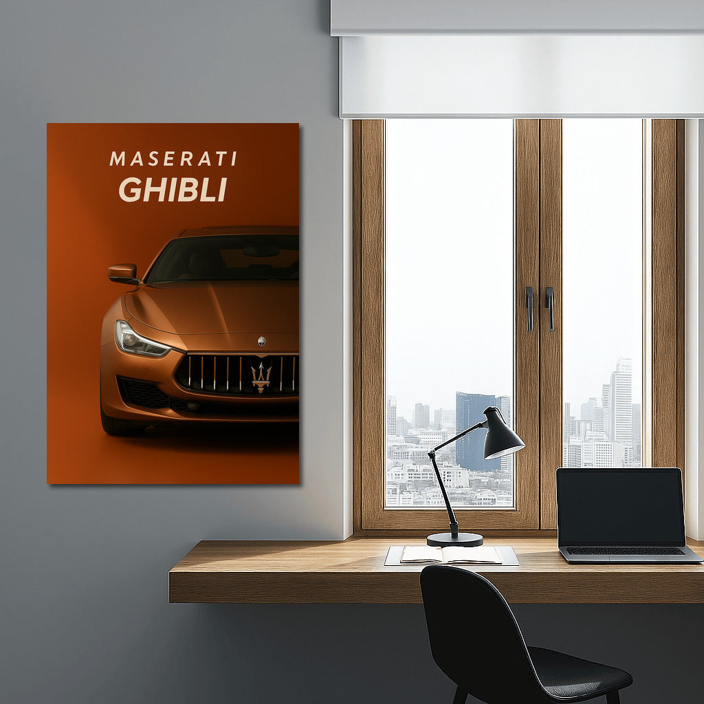 Maserati Ghibli: Elegance and Speed on Your Wall