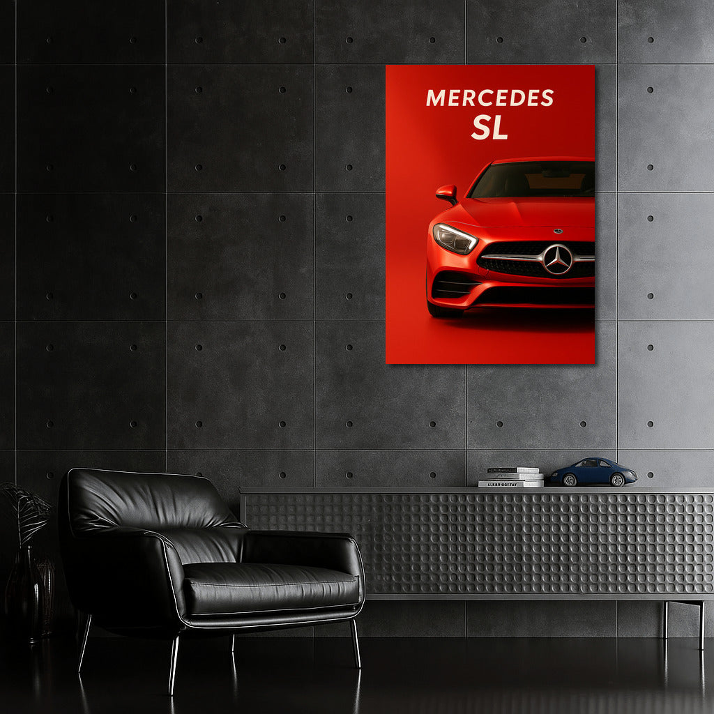 Dynamics and Style: Striking Mercedes SL-Class for Wall Decor