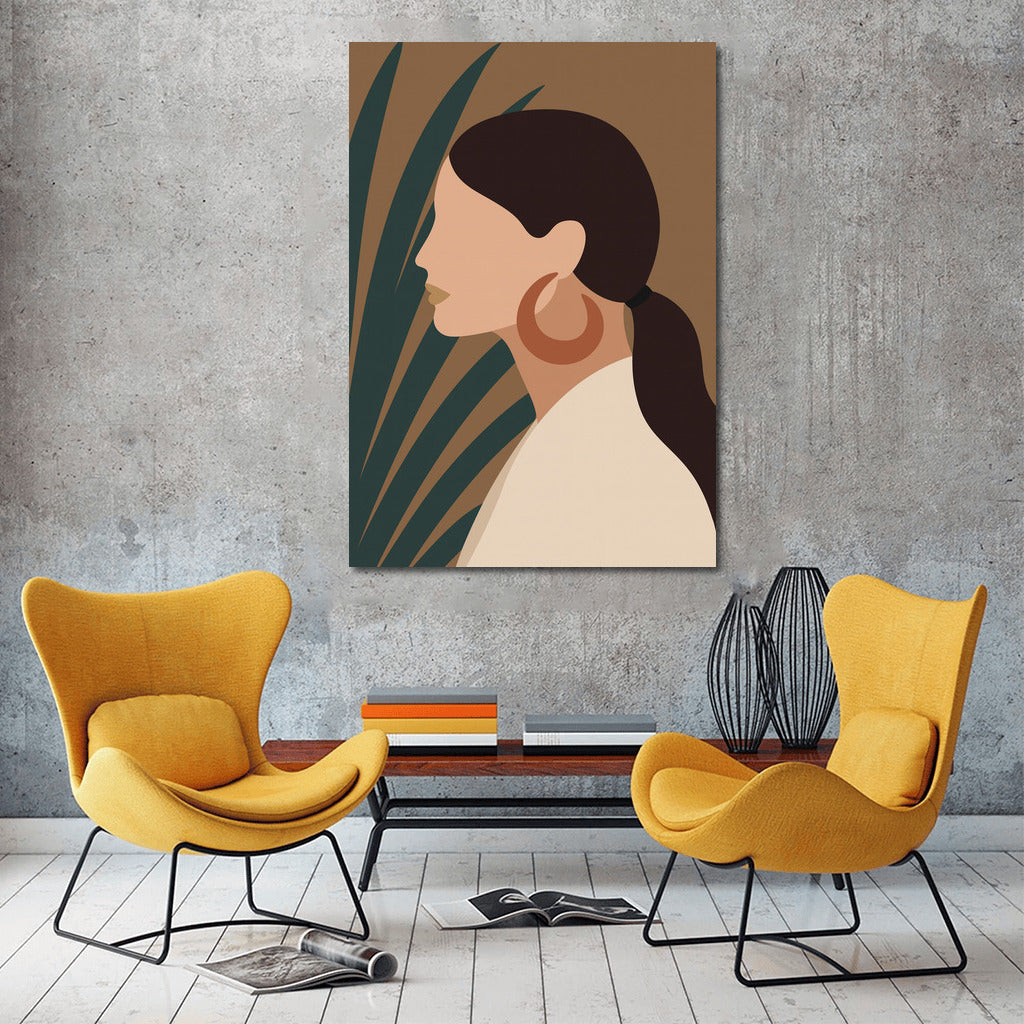 Mysterious Silhouette in Natural Shades: Boho Elegance