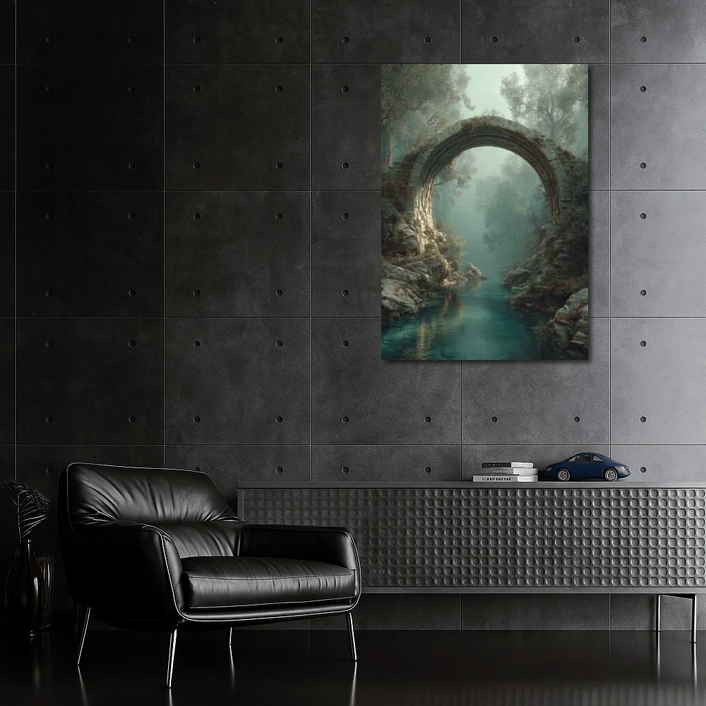 Architectural Bridge in the Embrace of Nature