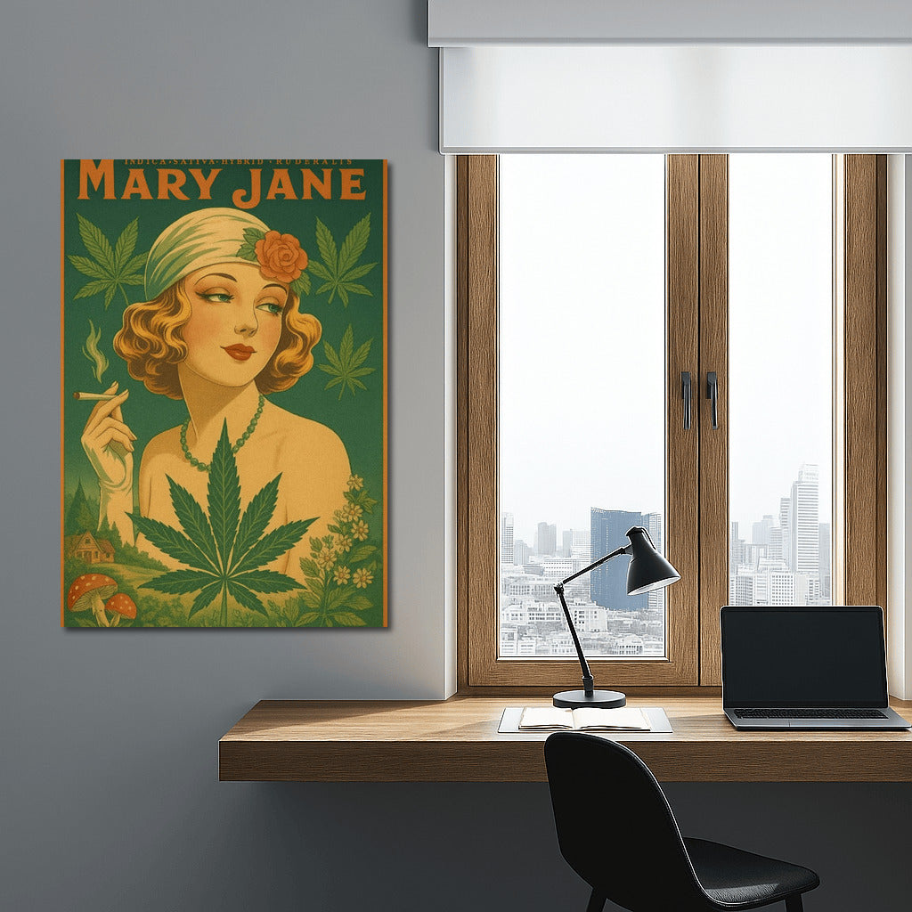 Retro Elegy Mary Jane: The Art of Cannabis