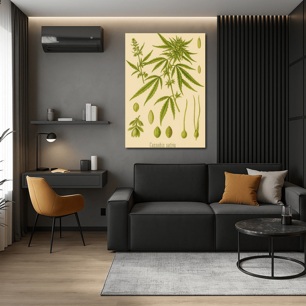 Elegant Botany: Cannabis Sativa for Harmony and Inspiration
