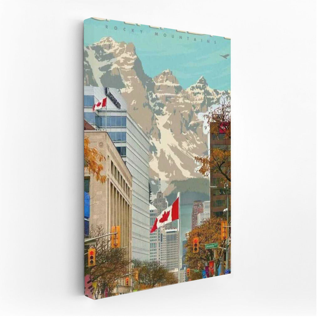 Harmony of the Rocky Mountains and the Canadian City: Country Canada