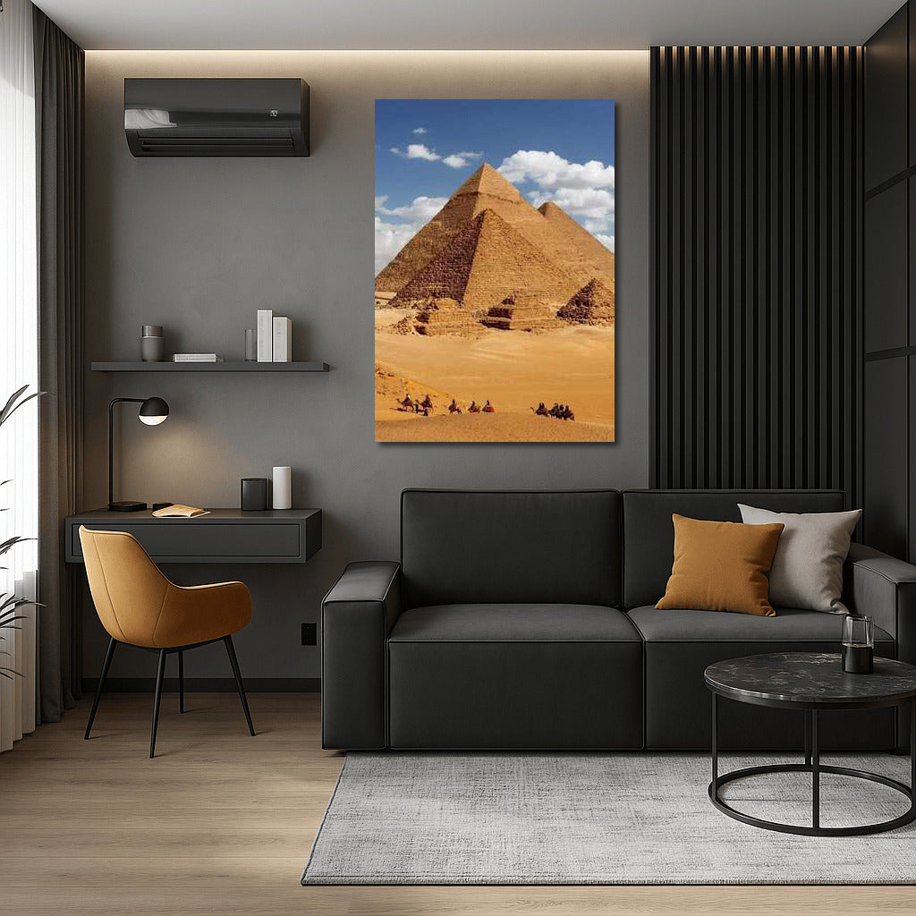 The Grandeur of the Egyptian Pyramids: A Camel Journey