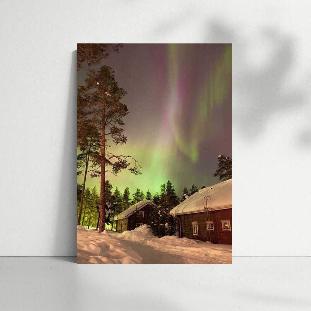 Northern Lights of Finland: Magic in the Snowy Silence