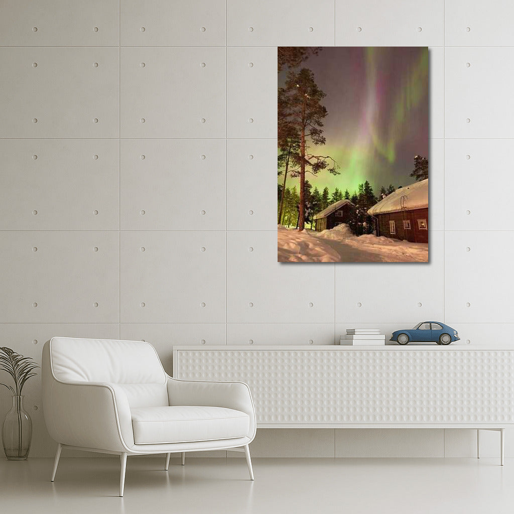 Northern Lights of Finland: Magic in the Snowy Silence