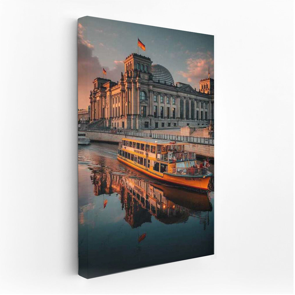 Sunset over the Rhine: Germany's Architectural Splendor