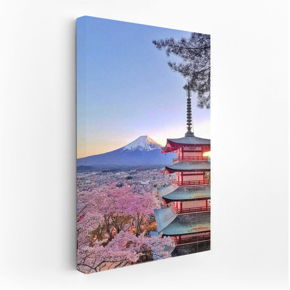 Fuji and Cherry Blossoms: Japanese Harmony