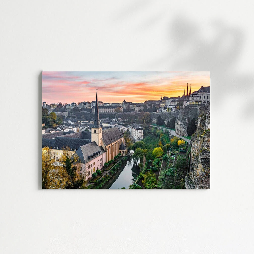 Sunset Charm of Luxembourg: City and Nature