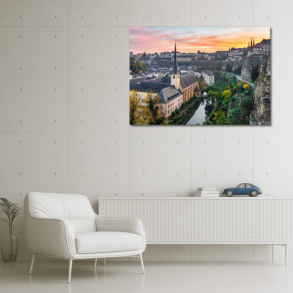 Sunset Charm of Luxembourg: City and Nature