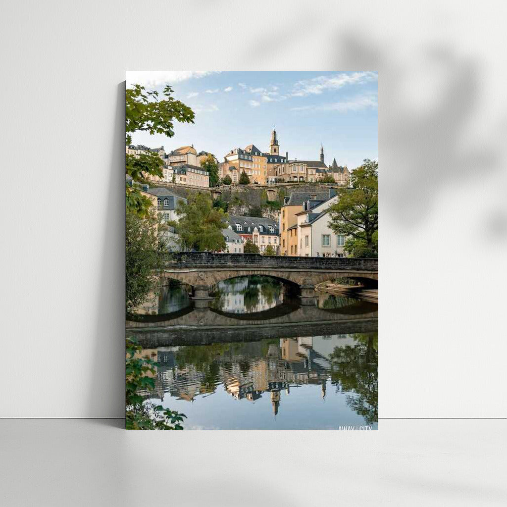 Green Luxembourg: City in the Reflection of the River