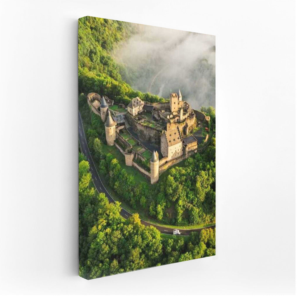 Luxembourg Castle in the Clouds: Nature and Antiquity