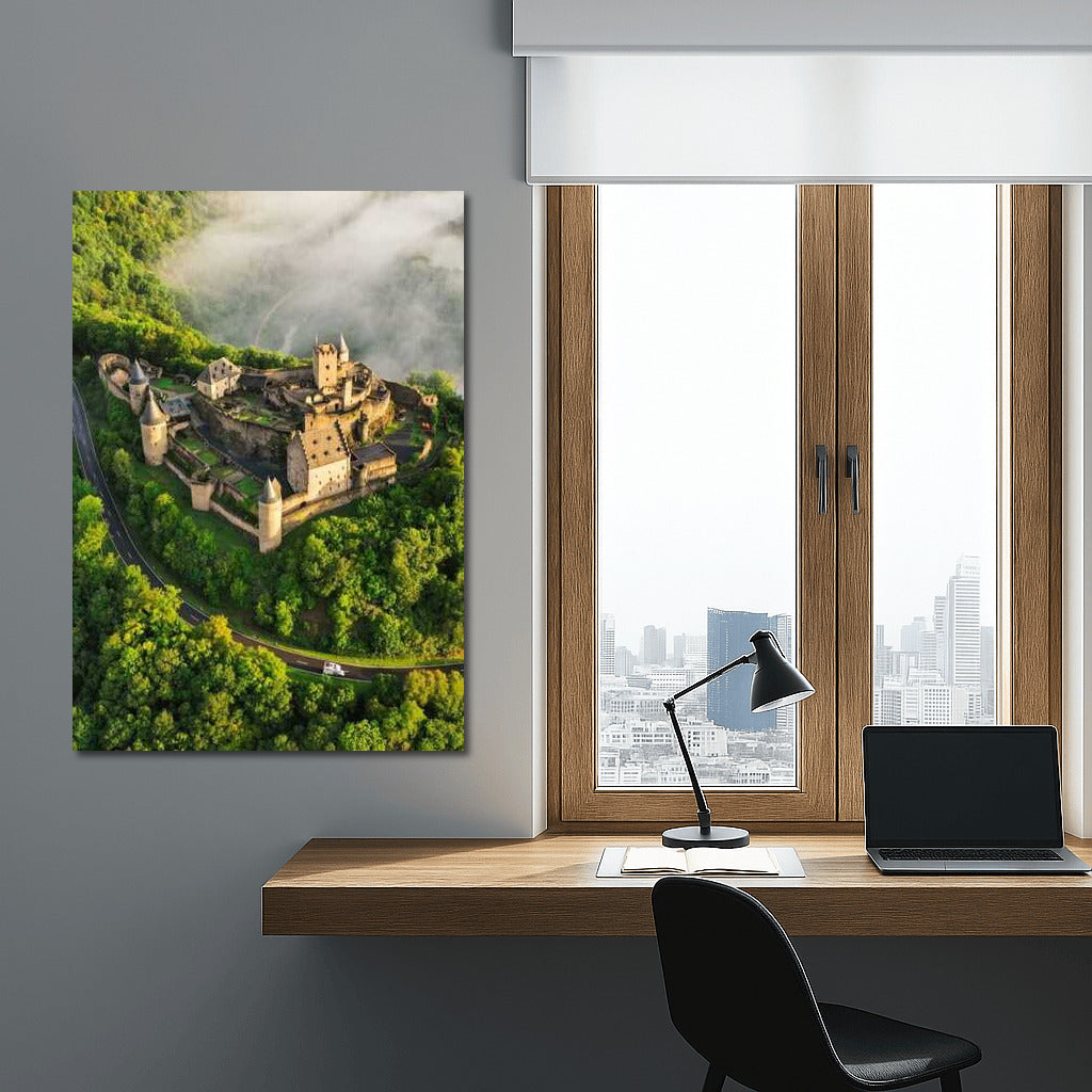 Luxembourg Castle in the Clouds: Nature and Antiquity