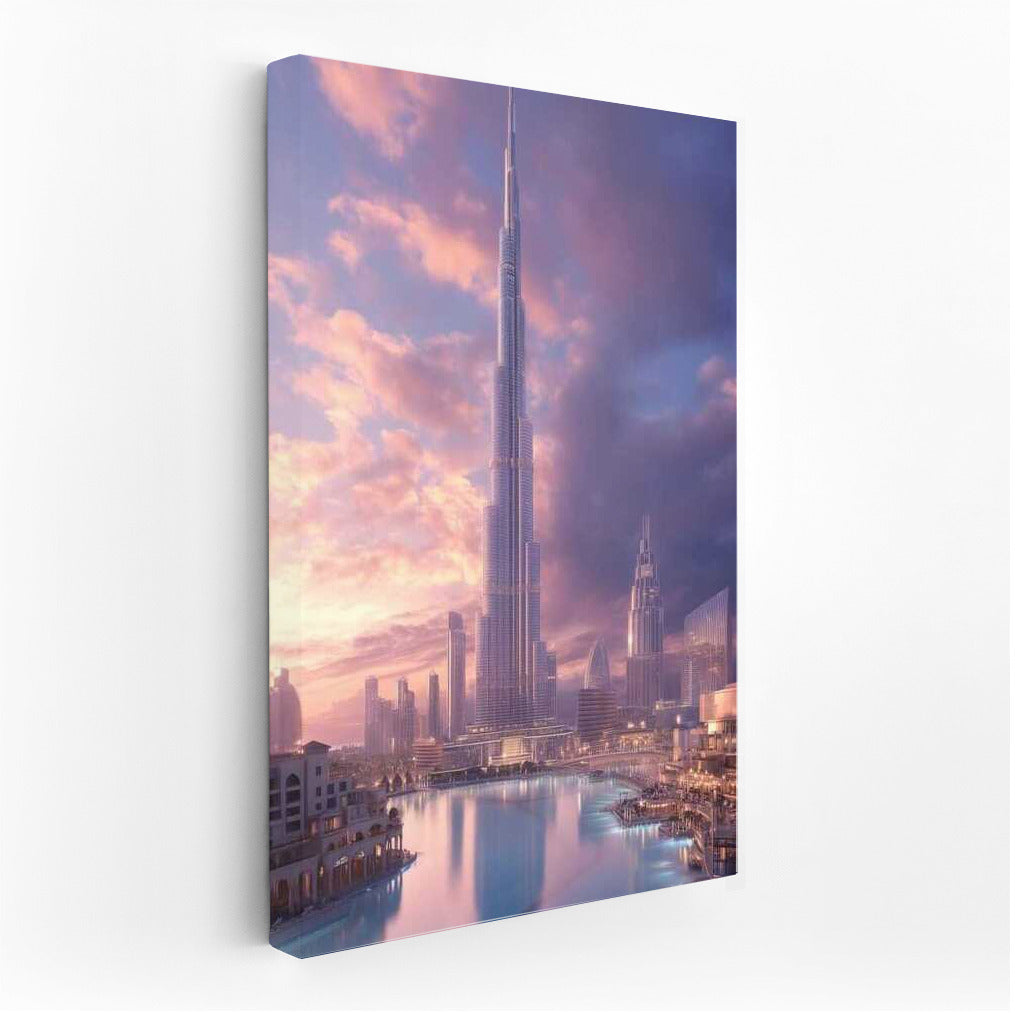 The Grandeur of Skyscrapers at Sunset: UAE