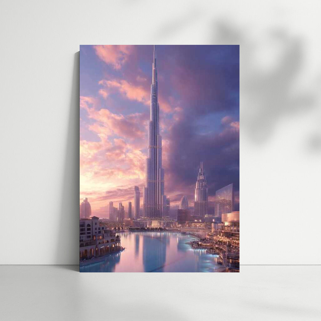 The Grandeur of Skyscrapers at Sunset: UAE