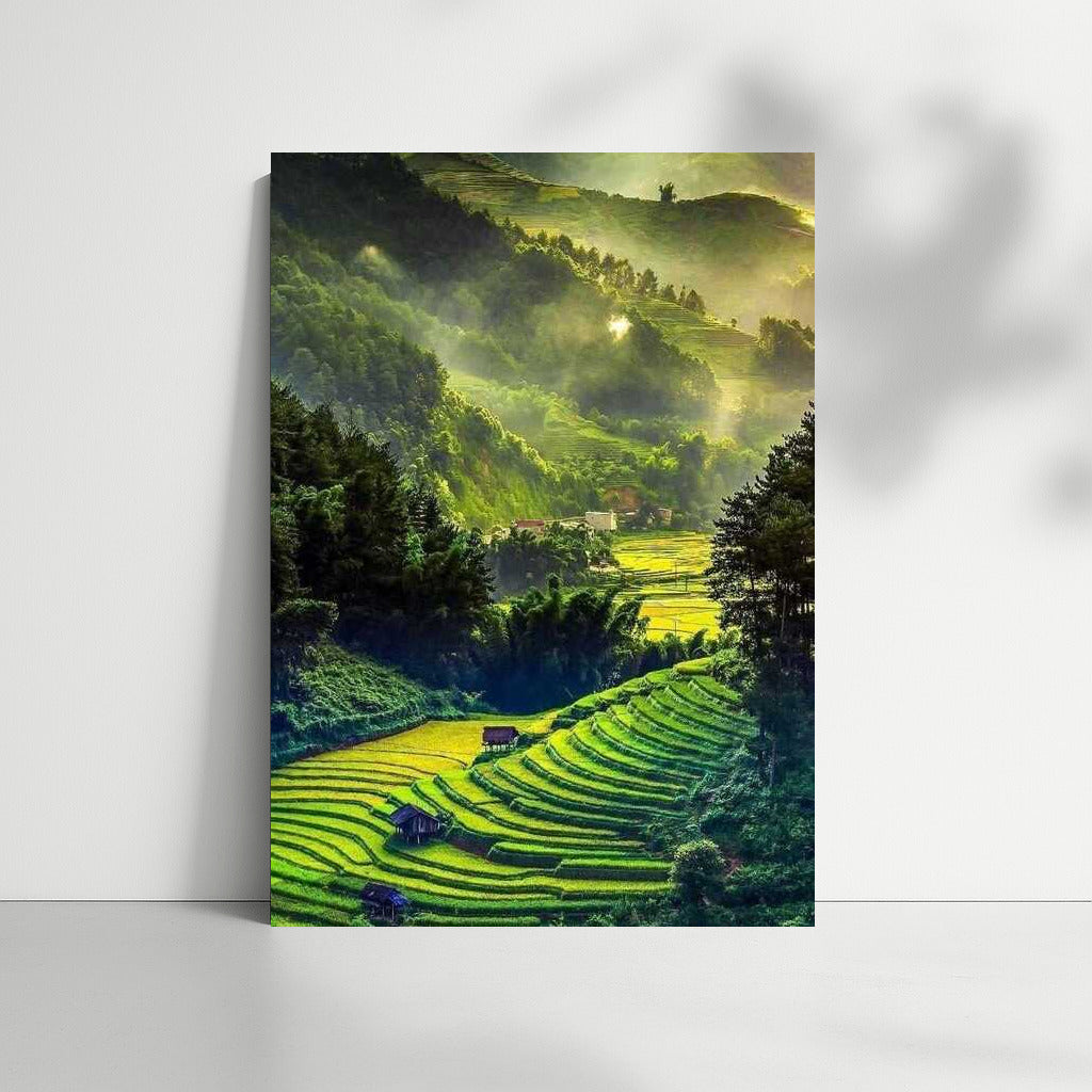 Rice Terraces and Mountains of Vietnam: Harmony of Nature