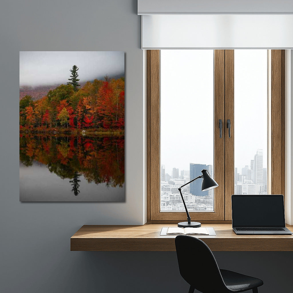 Maine's Autumn Magic: Vibrant Colors and Reflections in U.S. Waters