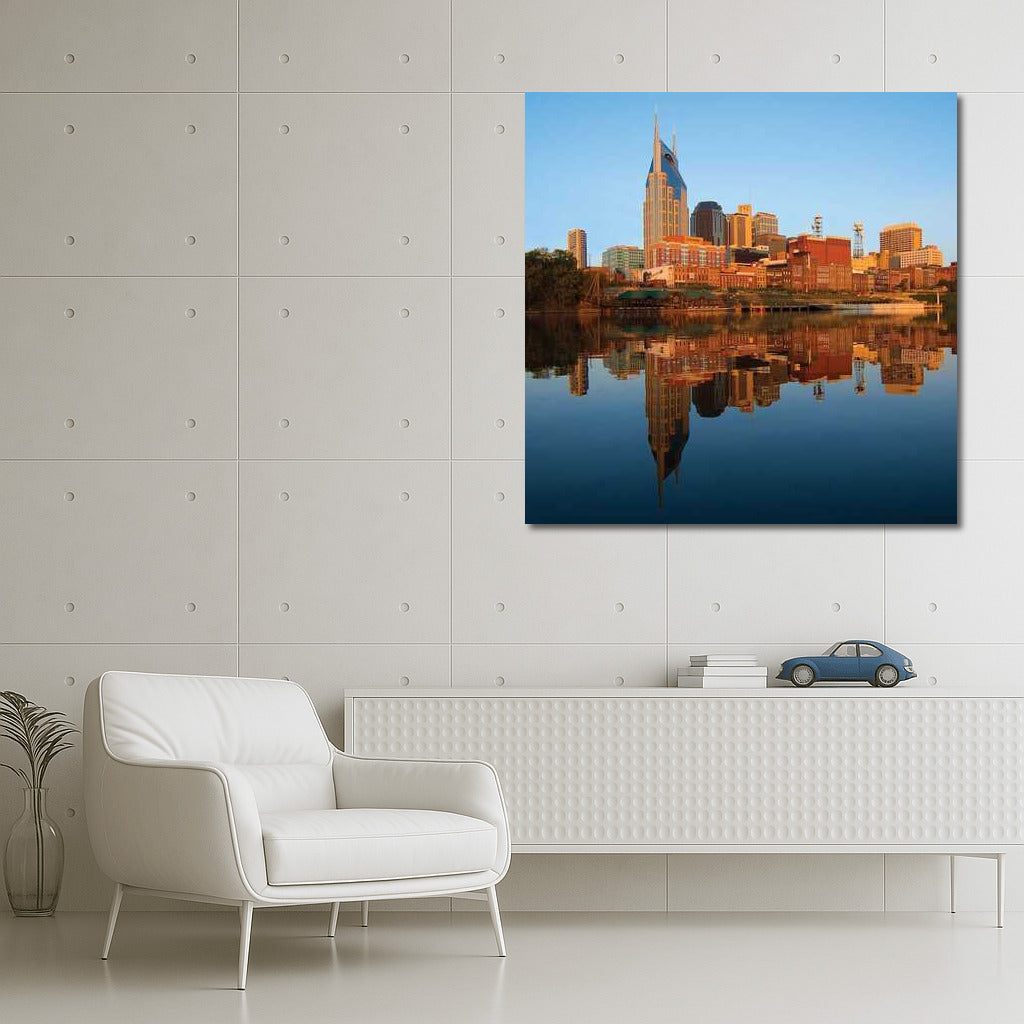Nashville's Golden Reflection: Dive into the Atmosphere of Tennessee, USA