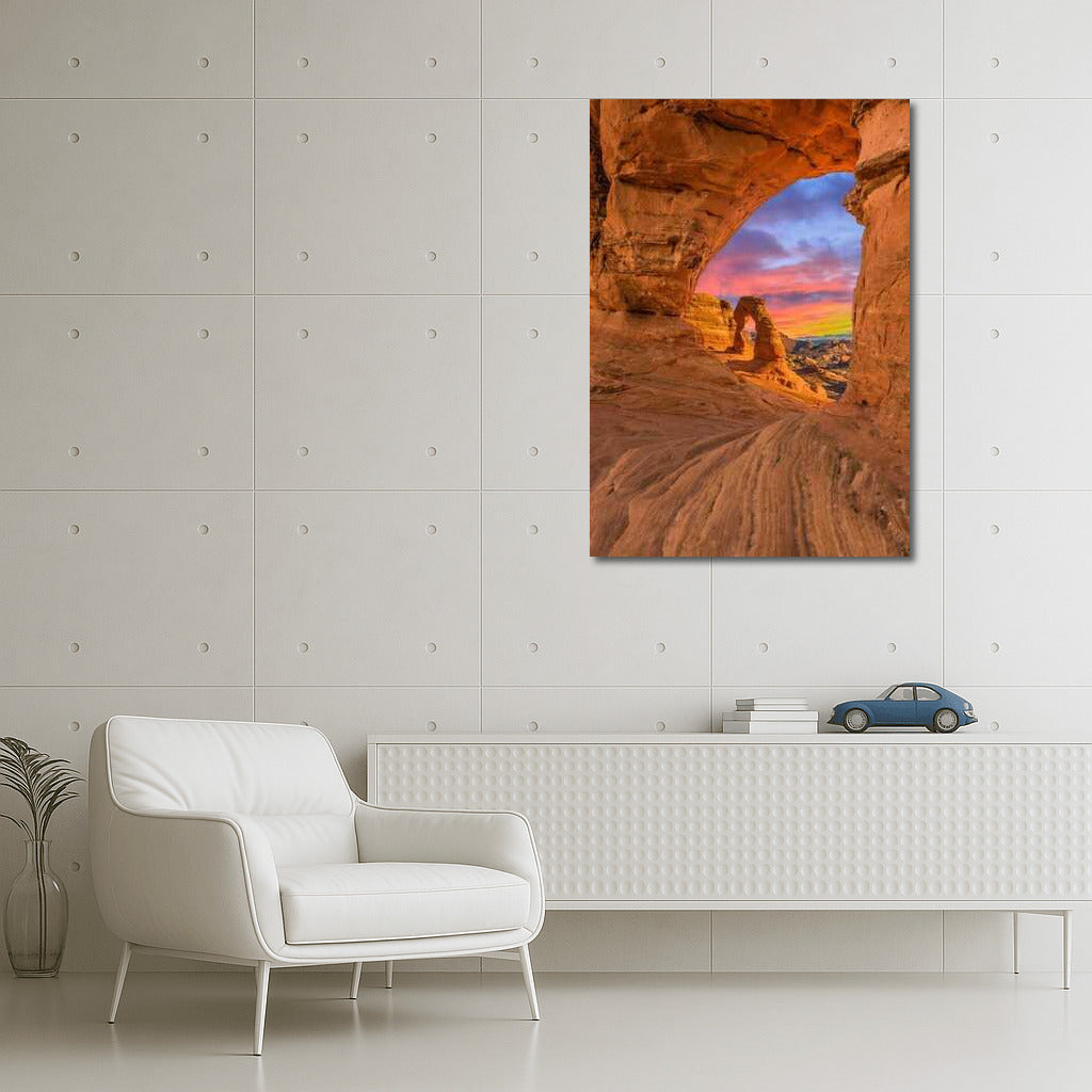 Sunset over Utah's Natural Arches: The Allure of the USA