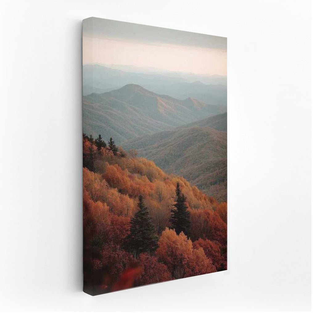 Autumn Harmony of the Vermont Mountains: Tranquility and Nature in the USA