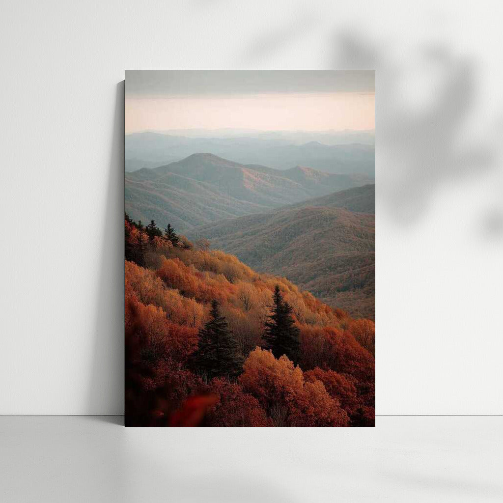 Autumn Harmony of the Vermont Mountains: Tranquility and Nature in the USA