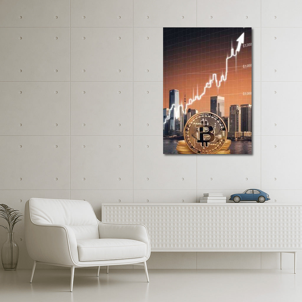 Cryptocurrency Rise: Dynamics and City Skyscrapers