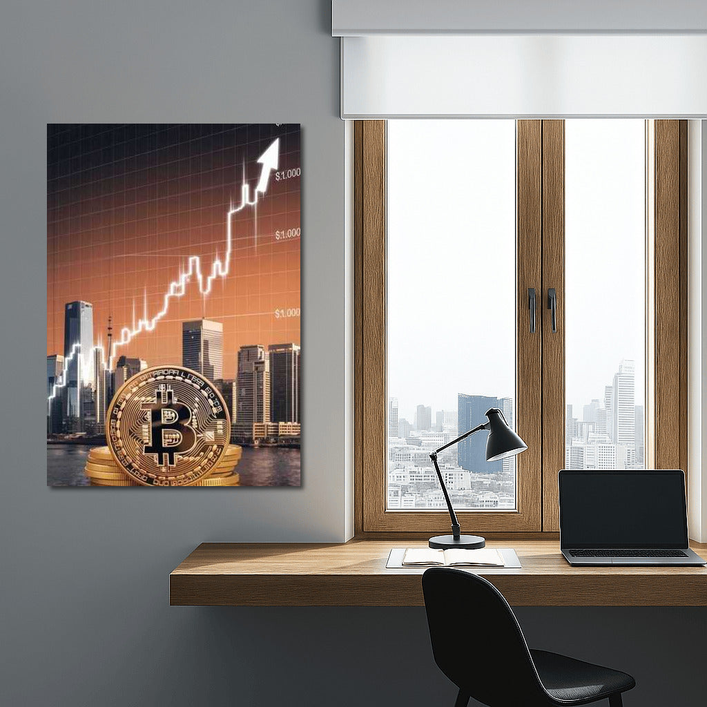 Cryptocurrency Rise: Dynamics and City Skyscrapers