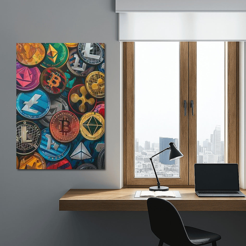 Cryptocurrency Color Explosion: Financial Inspiration