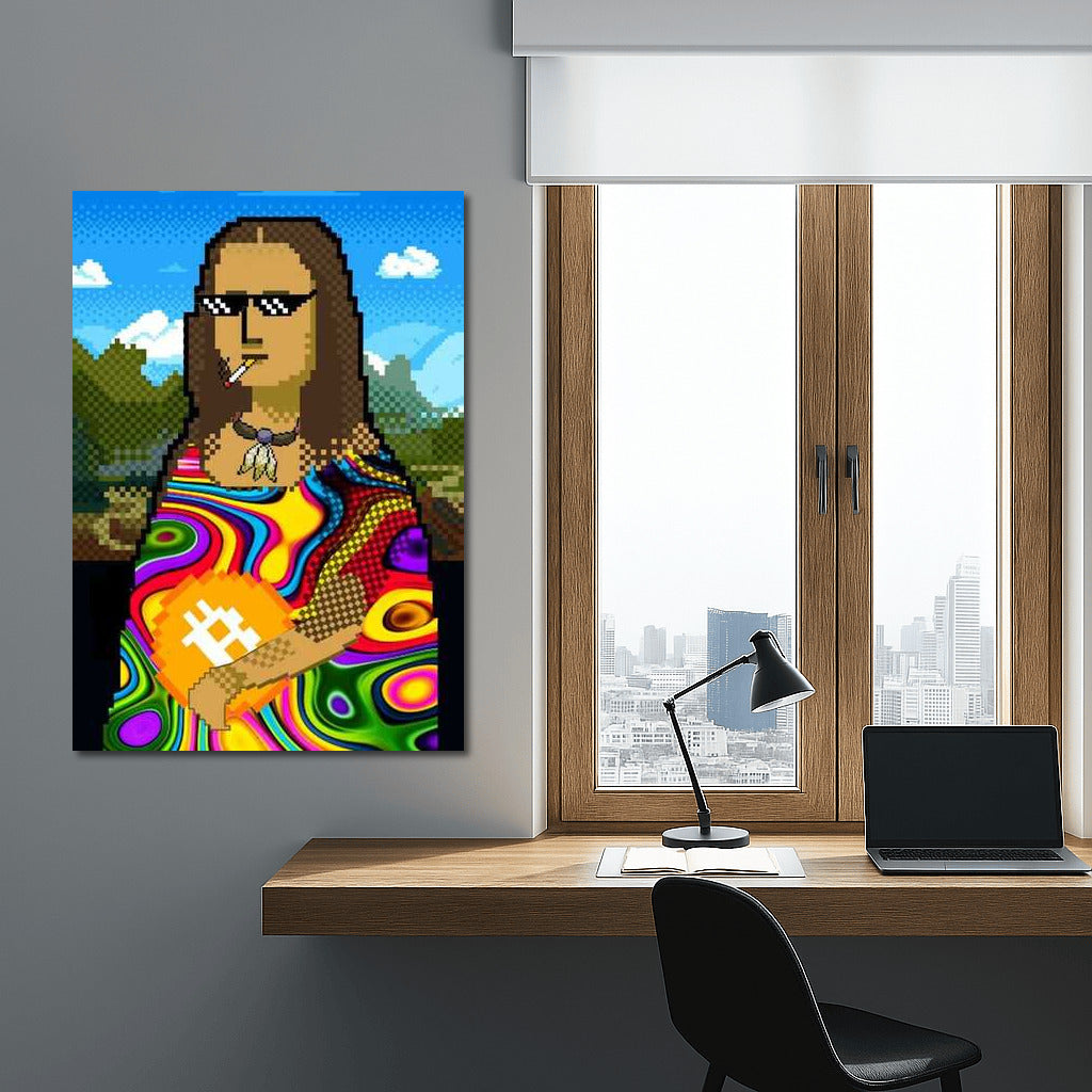 Cryptocurrency Vortex: Classic and Modern in Color