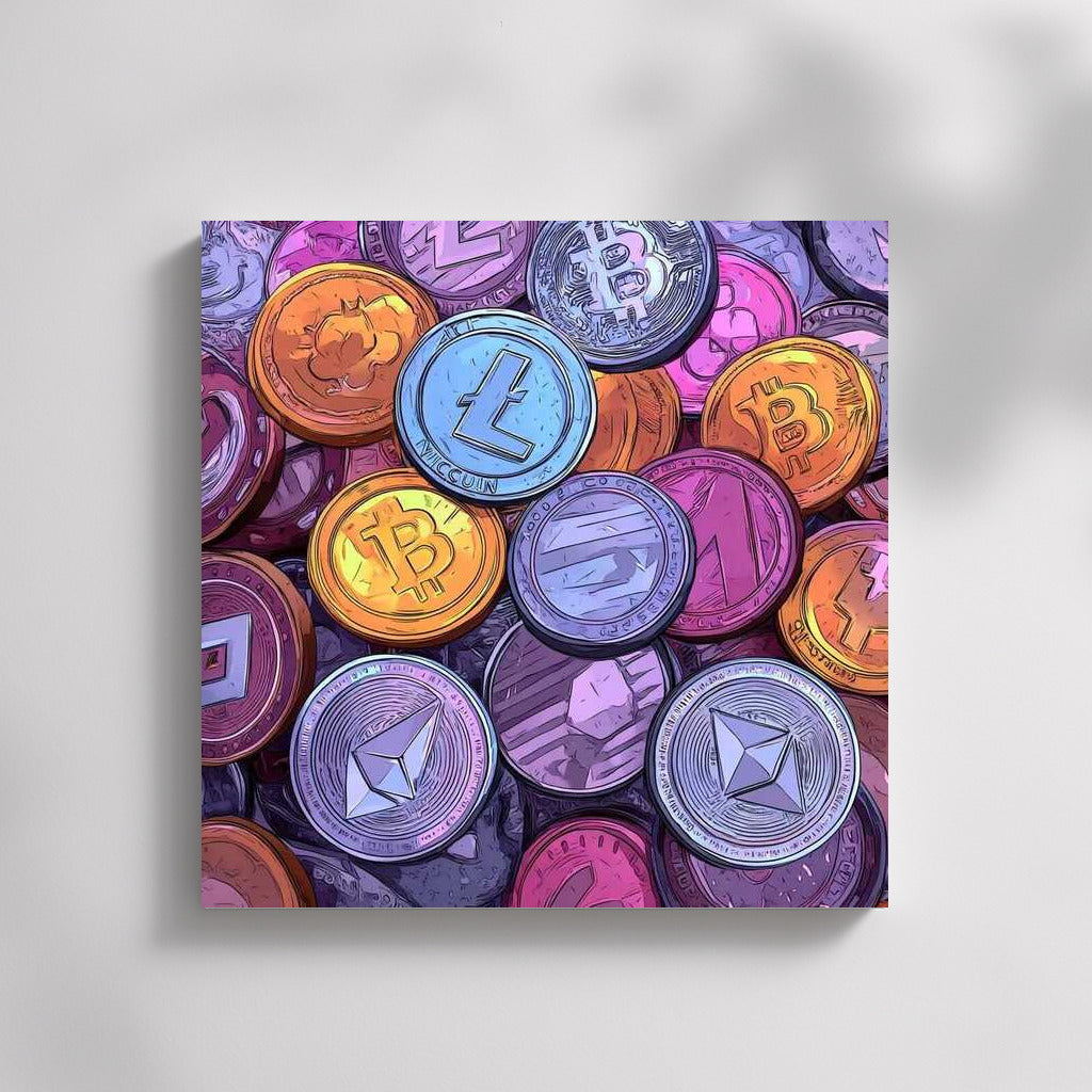Cryptocurrency Vortex: Symbols of the Future