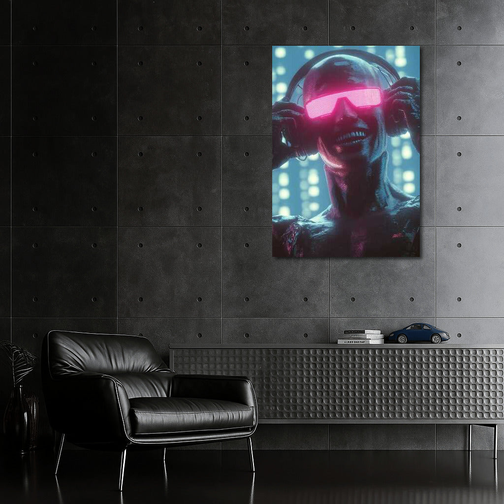 Neon Avatar: A Futuristic Creature in the World of Cyberpunk