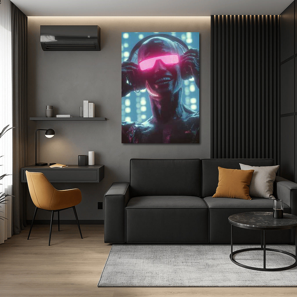 Neon Avatar: A Futuristic Creature in the World of Cyberpunk