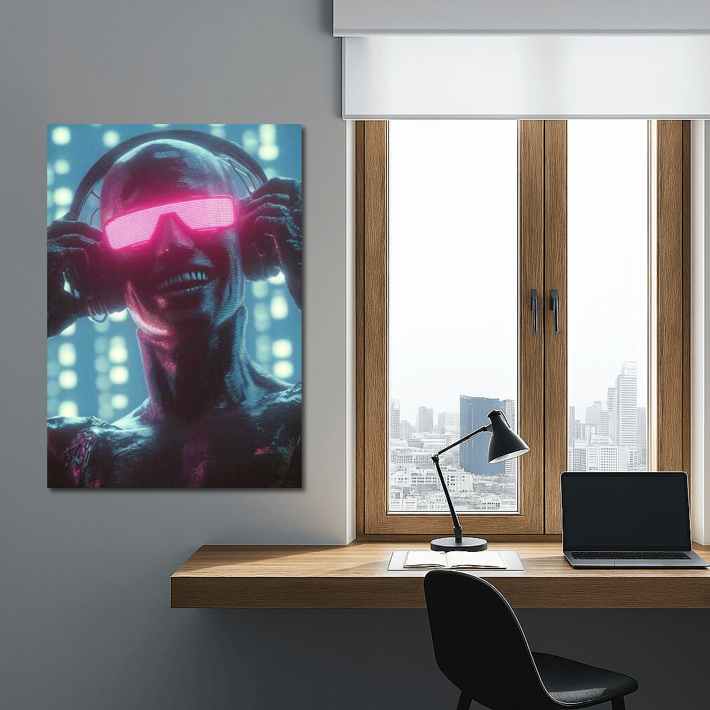 Neon Avatar: A Futuristic Creature in the World of Cyberpunk
