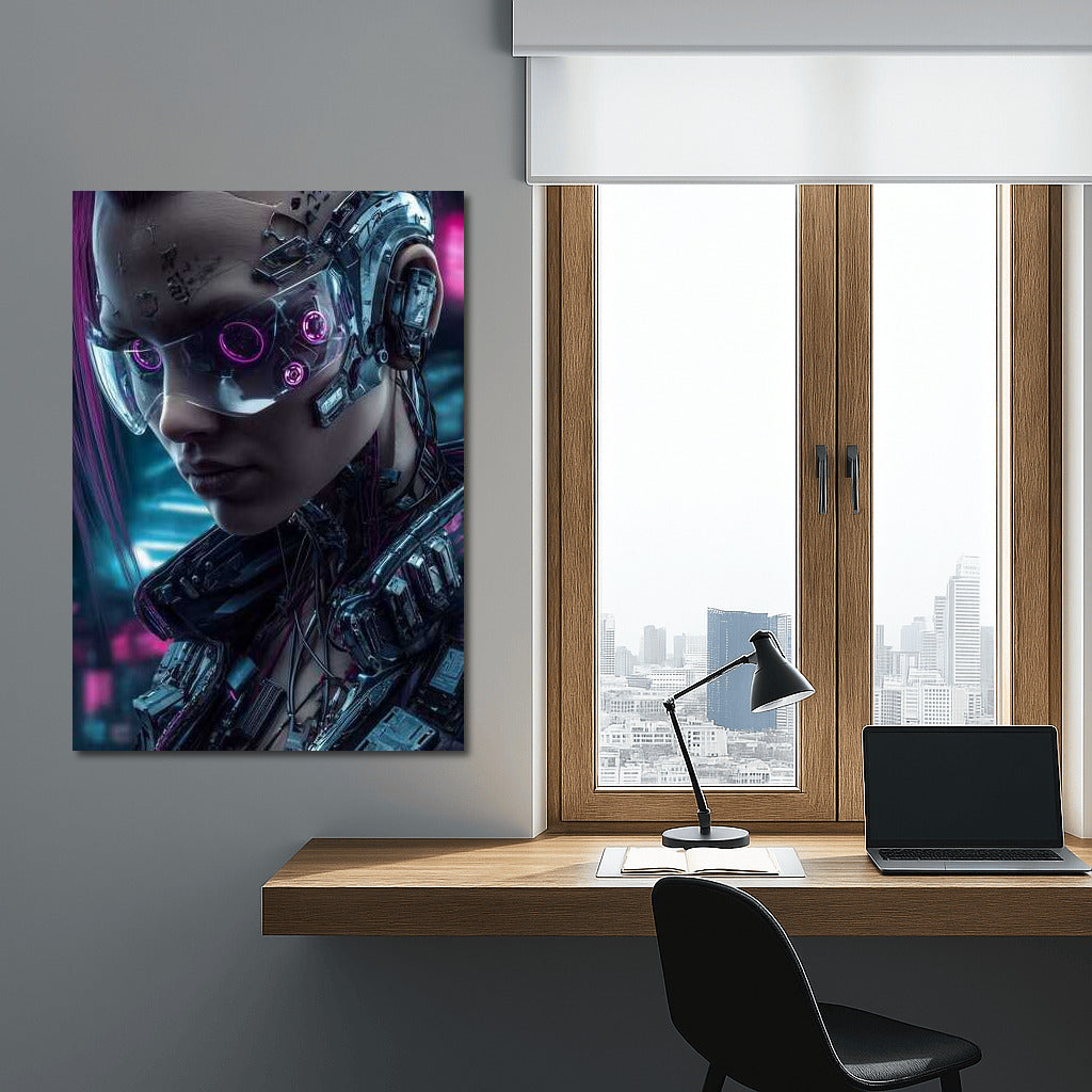 Neon Wanderer: A Mysterious Figure in the World of Cyberpunk